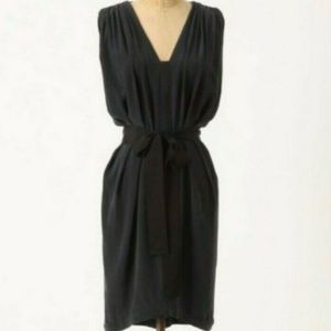 Laurel silk draped dress